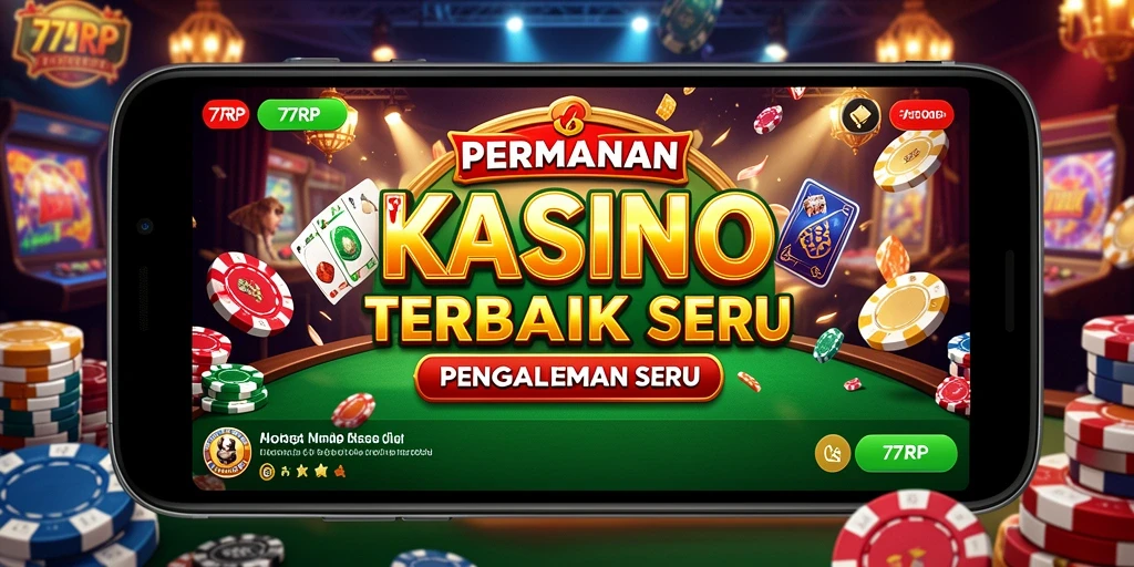 Gameplay kasino yang mendebarkan melalui aplikasi 77RP.