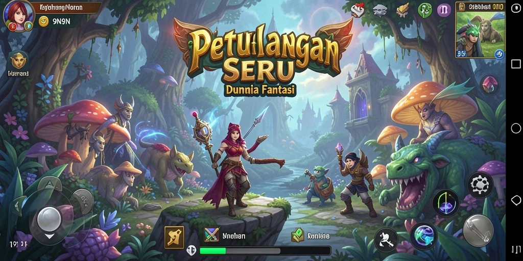 Tampilan gameplay menakjubkan dari petualangan seru di 9N9N.