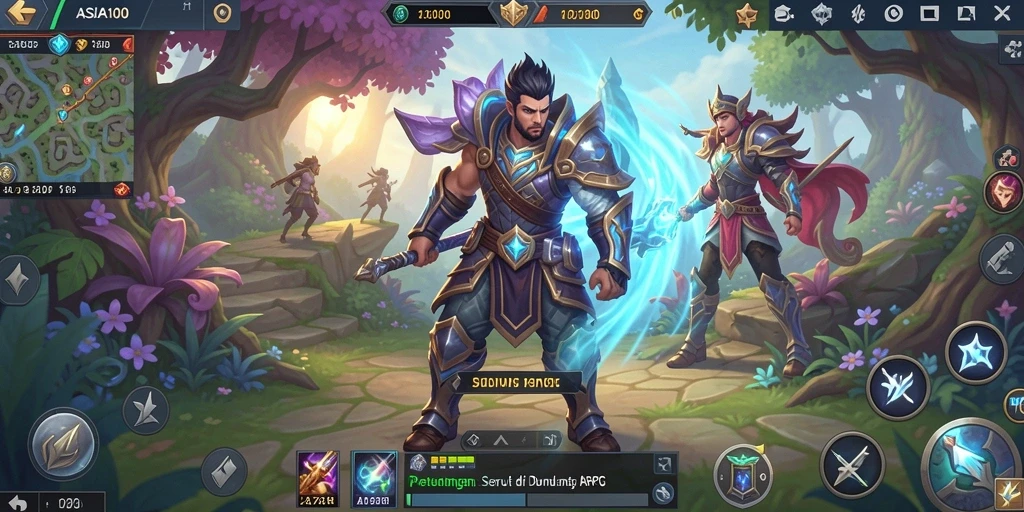 Screenshot ASIA100 menampilkan aksi seru di dunia ARPG.
