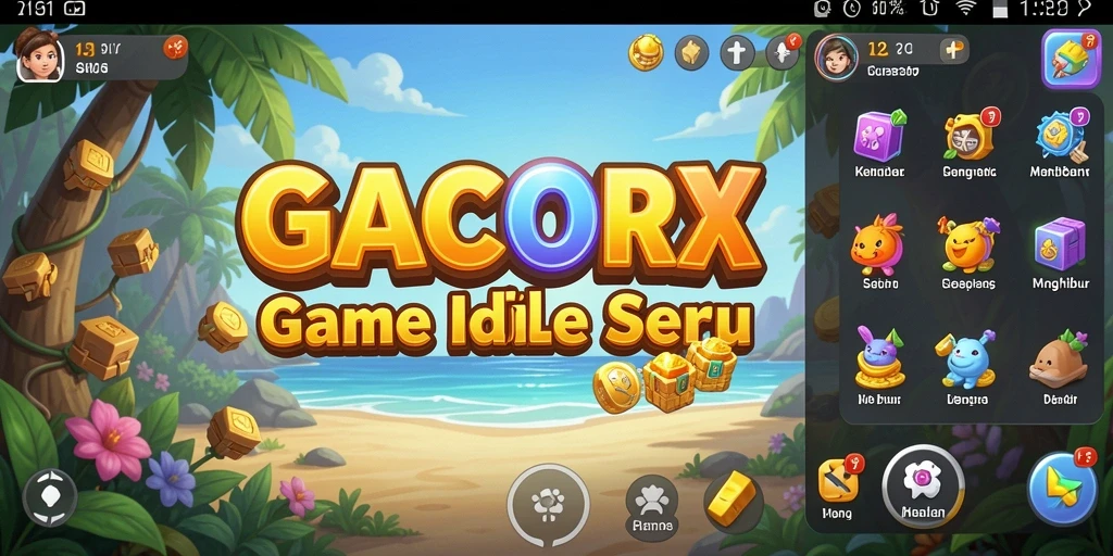 Tangkapan layar gameplay yang menarik dari GACORX saat menjelajahi dunia idle.