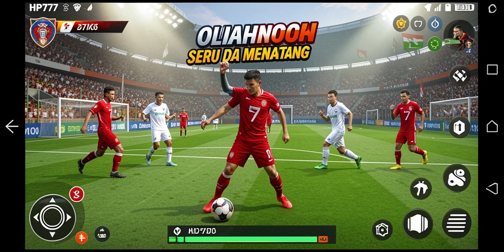 Tampilan gameplay seru dari HP777 yang menampilkan aksi olahraga.