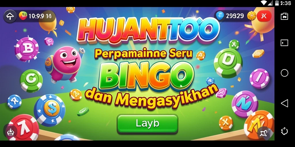 Tampilan gameplay HUJANTOTO yang seru dan menantang.