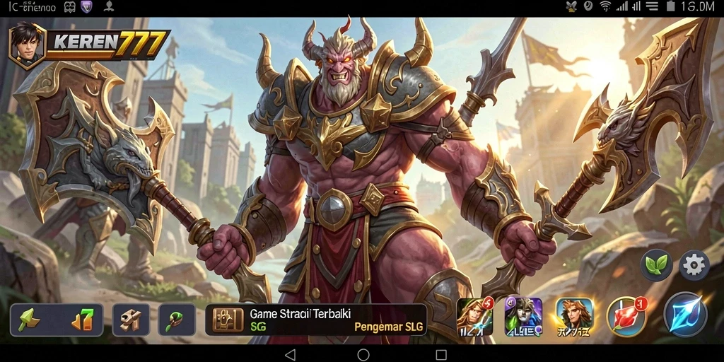 Tampilan gameplay yang mendebarkan dalam KEREN777.