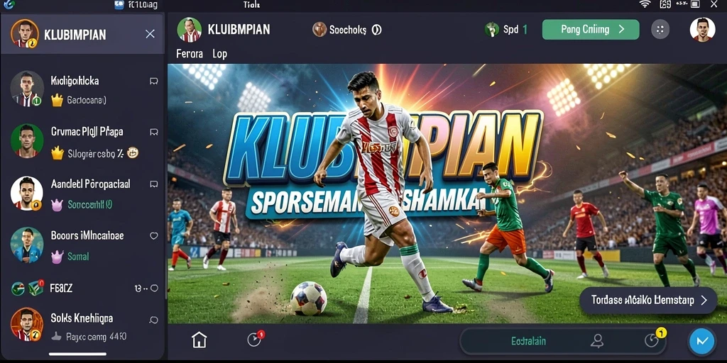 Tampilan gameplay menarik dari aplikasi sportsbook KLUBIMPIAN.
