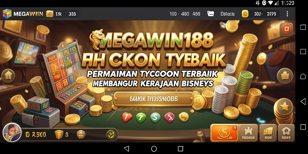 Tampilan menarik dari gameplay MEGAWIN188 yang penuh strategi bisnis.
