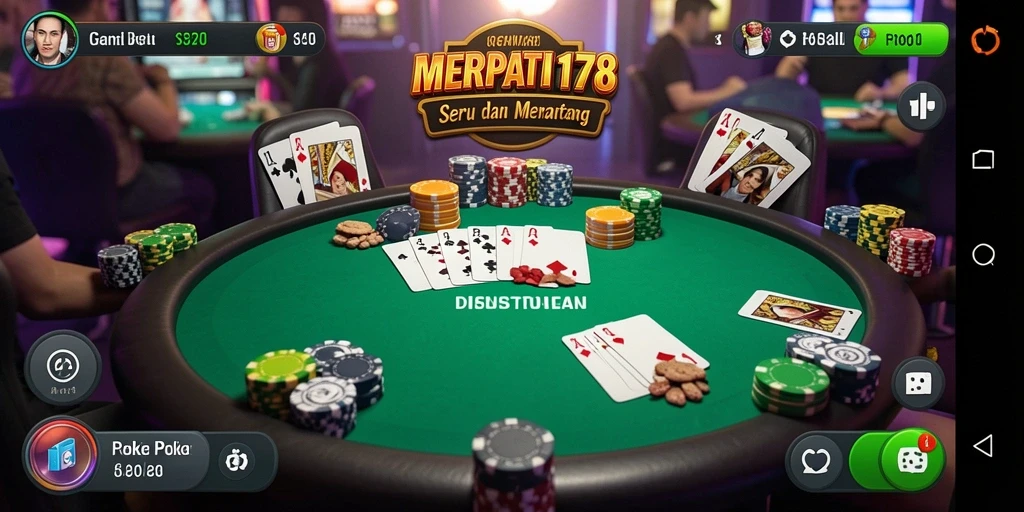 Tampilan menarik dari gameplay Poker di MERPATI178.