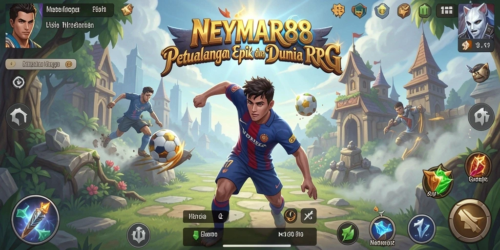 Gambaran gameplay seru dalam NEYMAR88 di dunia RPG.