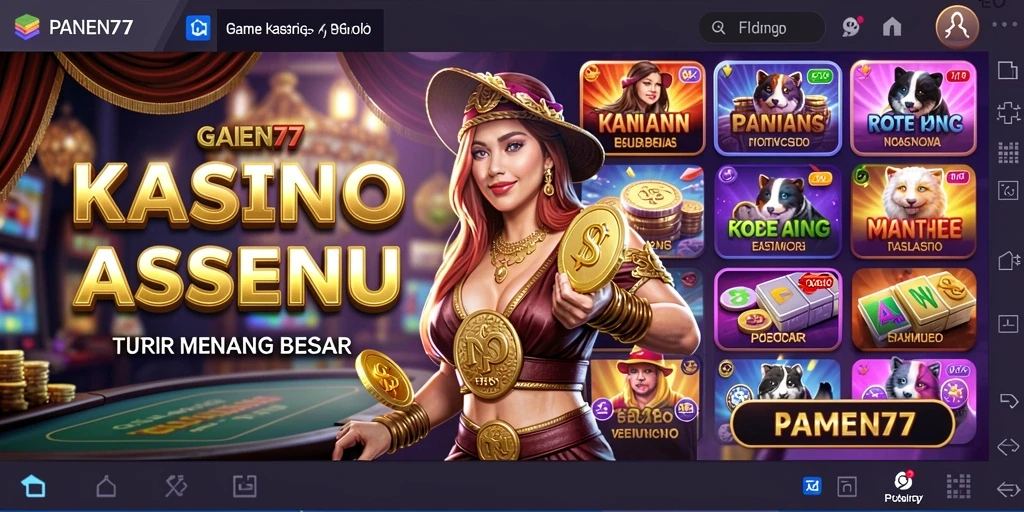 Tampilan menarik dari gameplay Kasino di PANEN77.