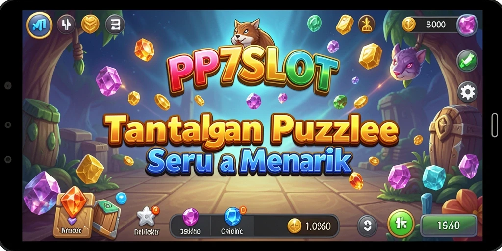 Screenshot gameplay PP7SLOT menunjukkan tantangan puzzle yang menarik.