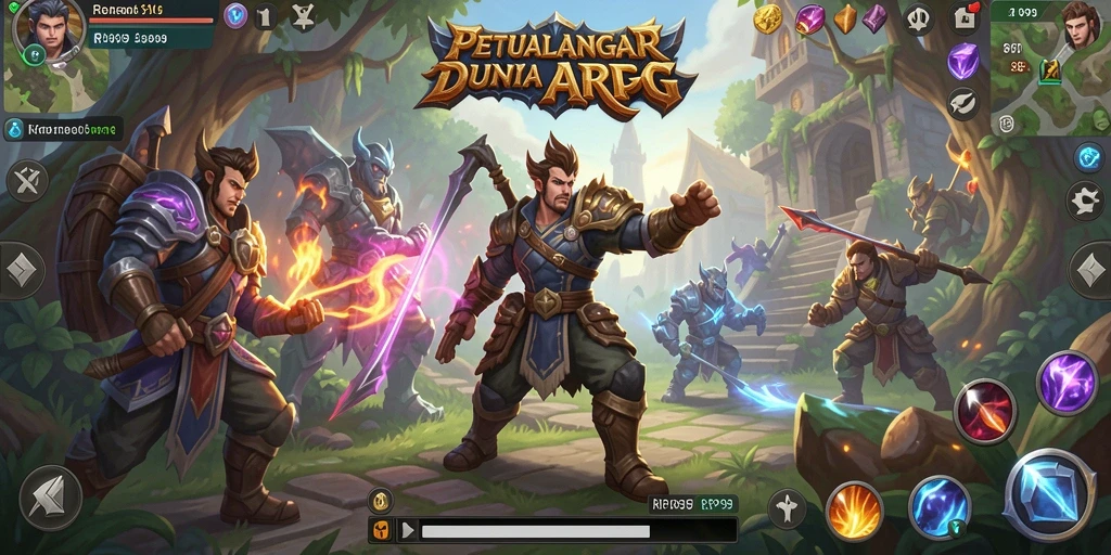 Tampilan gameplay RP99 yang seru dalam dunia ARPG.