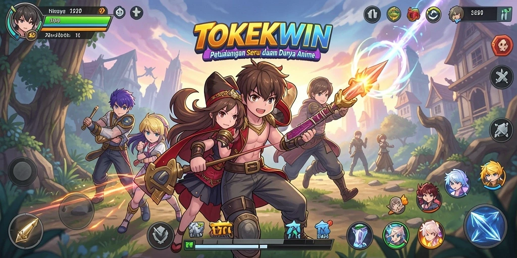 Tampilan gameplay TOKEKWIN yang memukau dan penuh aksi.