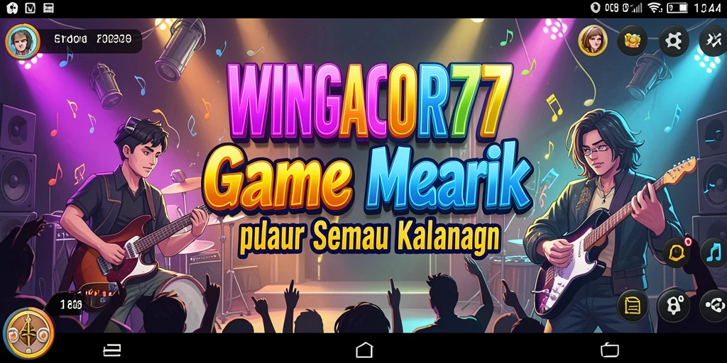 Tampilan gameplay <strong>WINGACOR77</strong> yang menampilkan permainan musik yang seru dan interaktif.